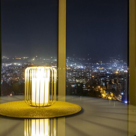 Luxury Condo On 18Th Floor With Pool, Fitness, Parking Included. Skopje Eksteriør bilde