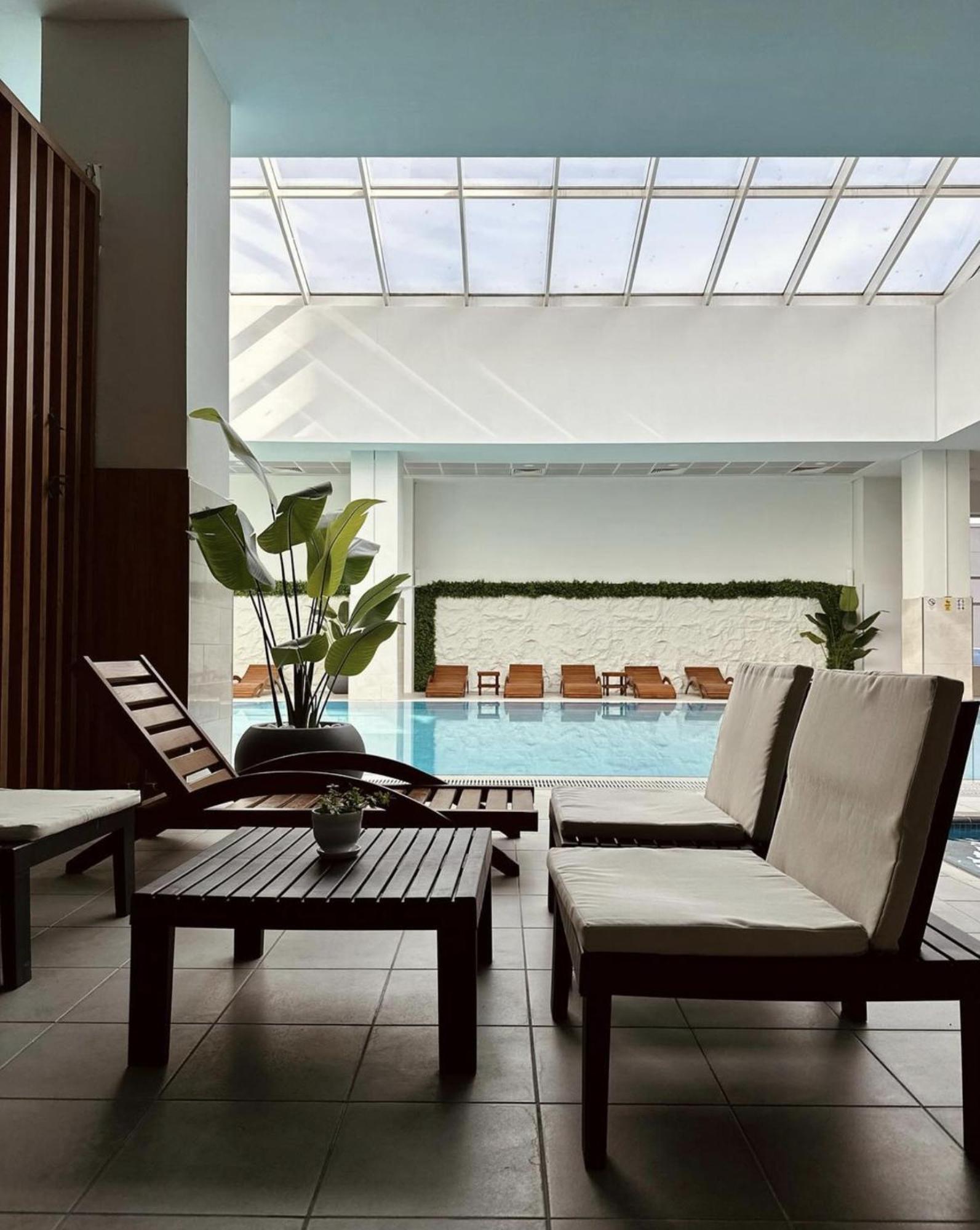 Luxury Condo On 18Th Floor With Pool, Fitness, Parking Included. Skopje Eksteriør bilde