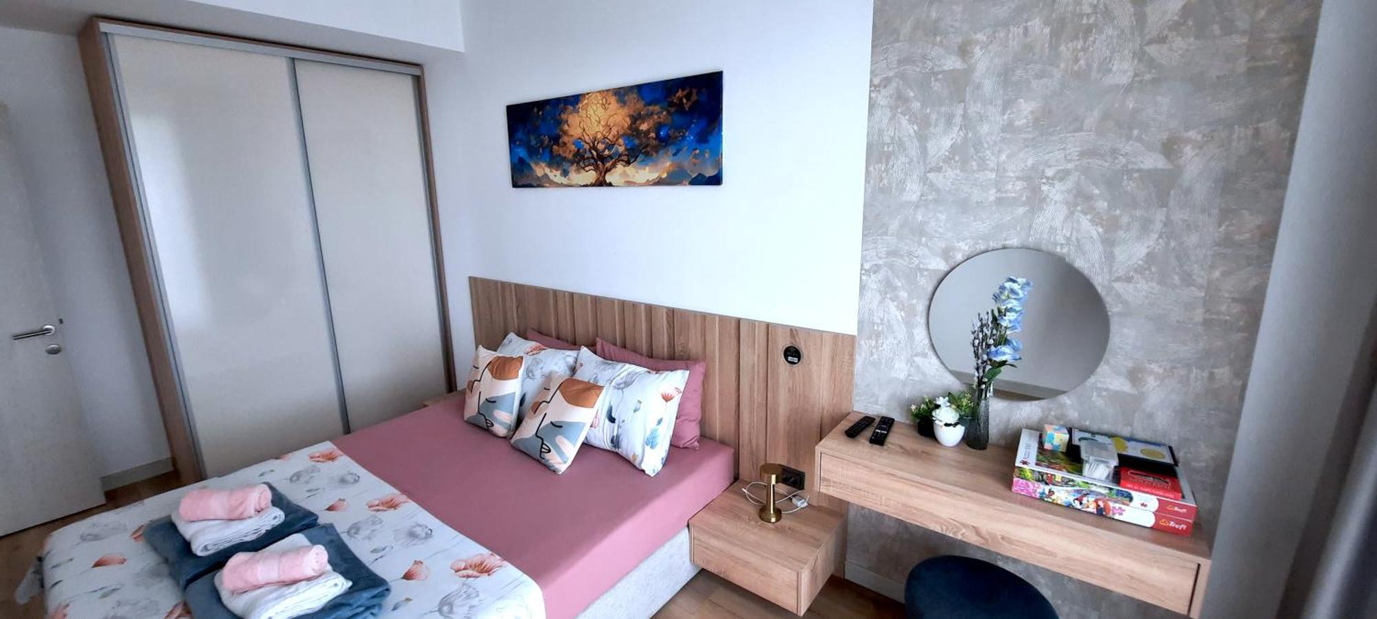 Luxury Condo On 18Th Floor With Pool, Fitness, Parking Included. Skopje Eksteriør bilde